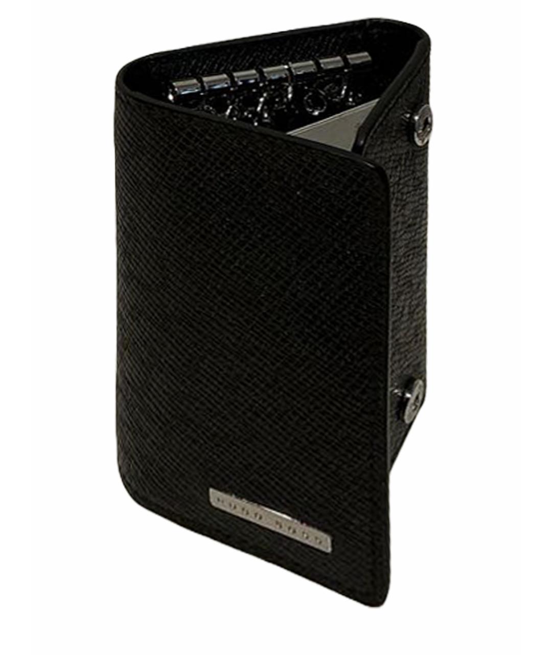 HUGO BOSS Черная ключница, фото 1