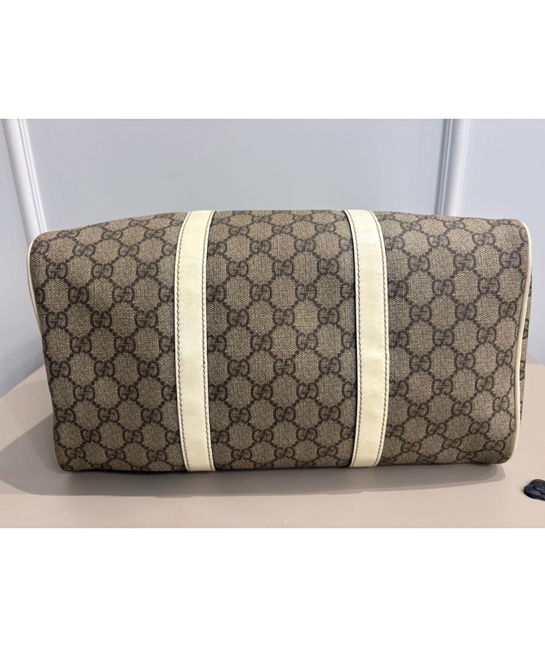 GUCCI Бежевая дорожная/спортивная сумка, фото 3