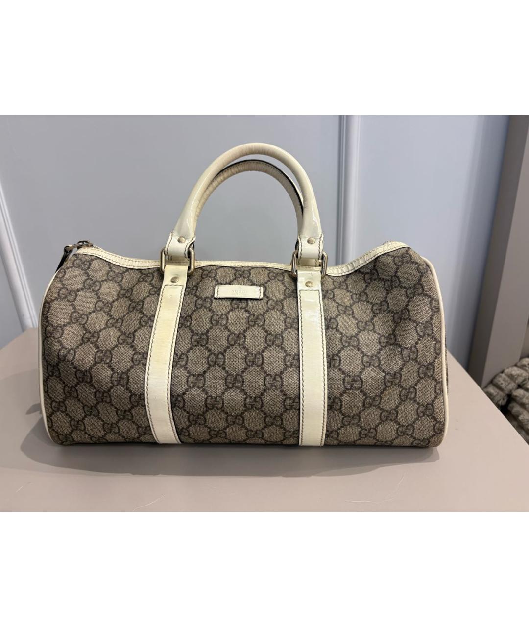 GUCCI Бежевая дорожная/спортивная сумка, фото 6