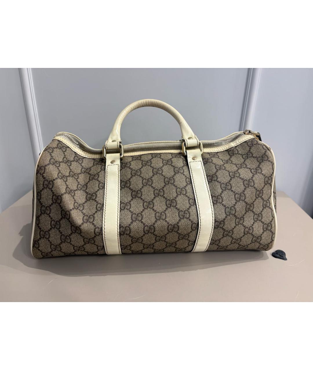 GUCCI Бежевая дорожная/спортивная сумка, фото 5