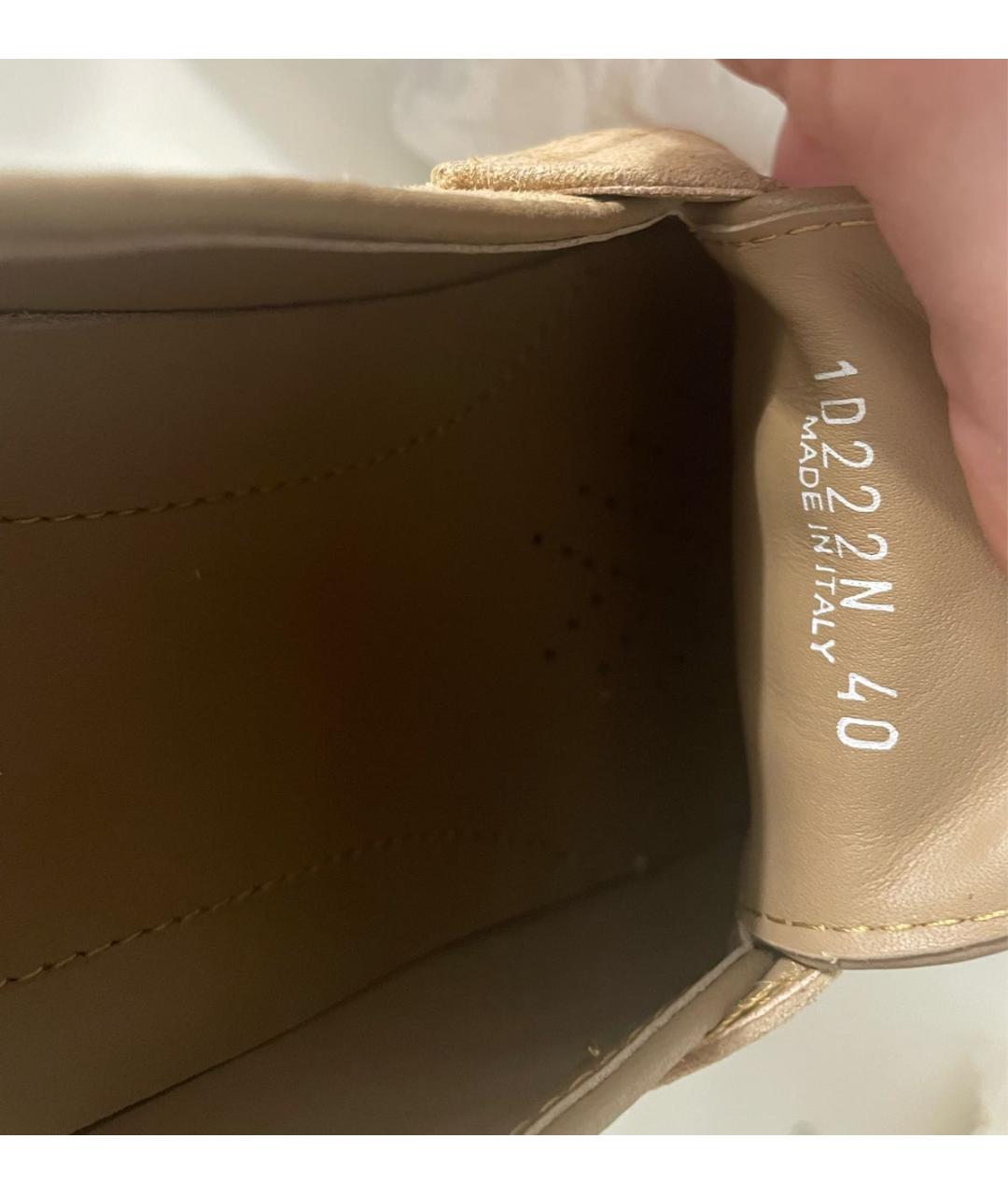 PRADA Бежевые замшевые лоферы, фото 5