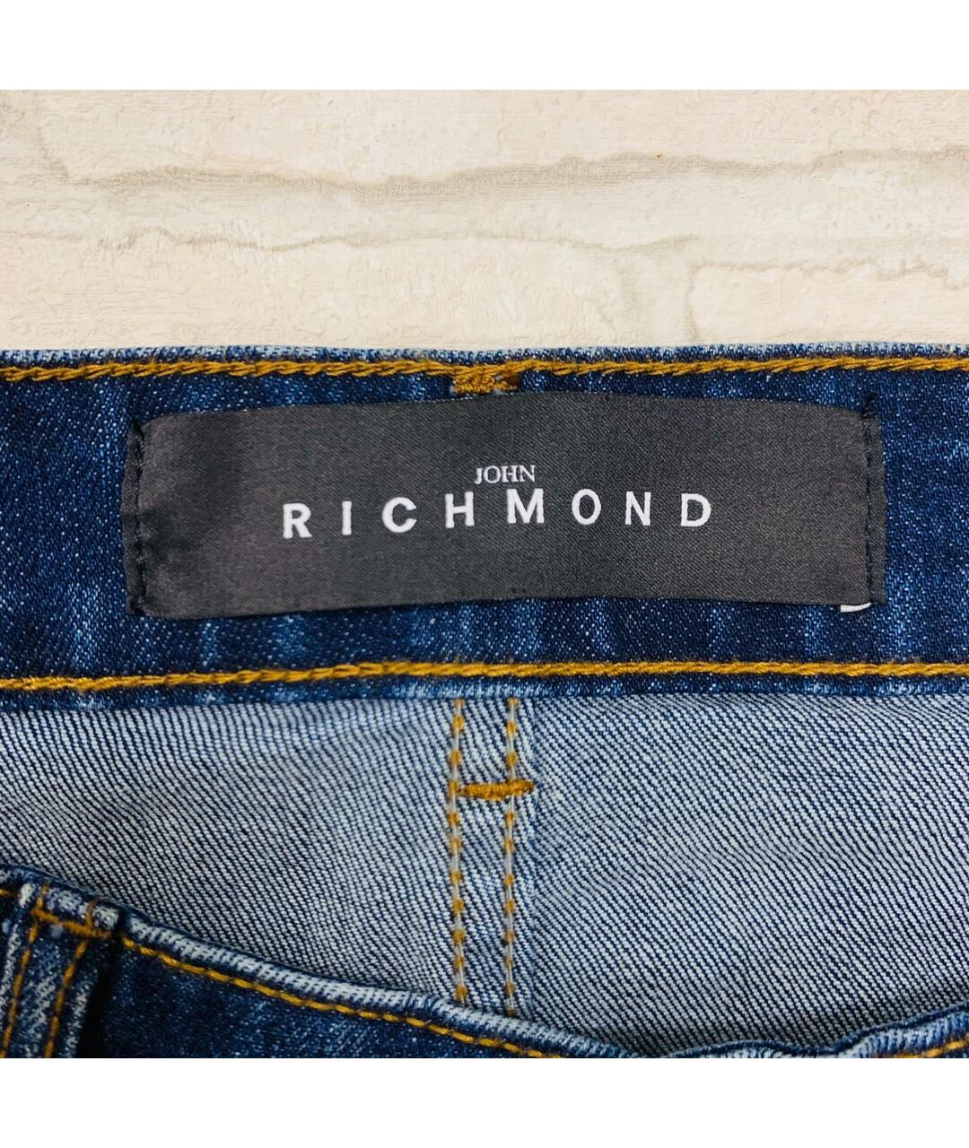 JOHN RICHMOND Синие хлопковые джинсы скинни, фото 6