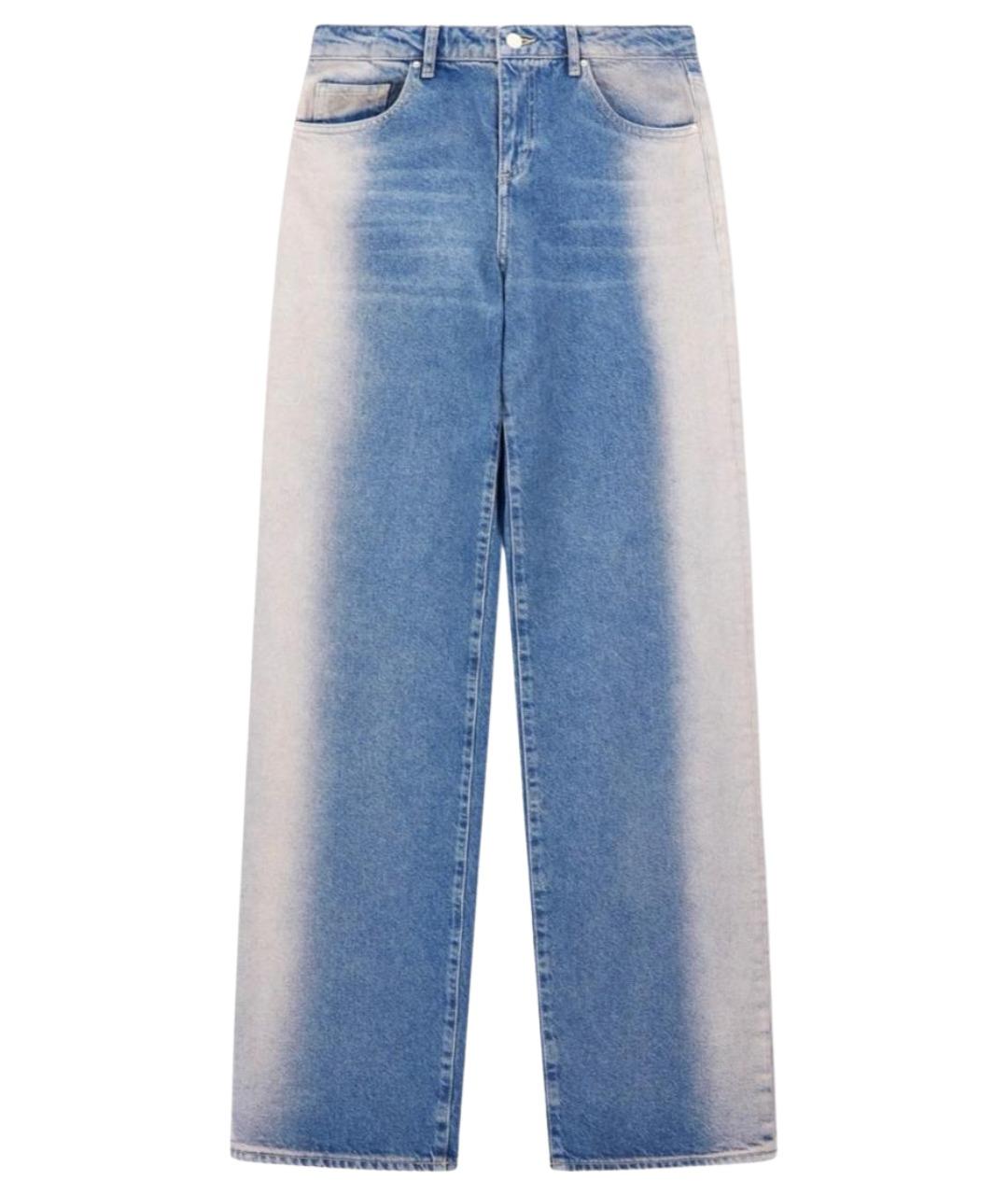 ARMANI EXCHANGE Синие хлопковые прямые джинсы, фото 1