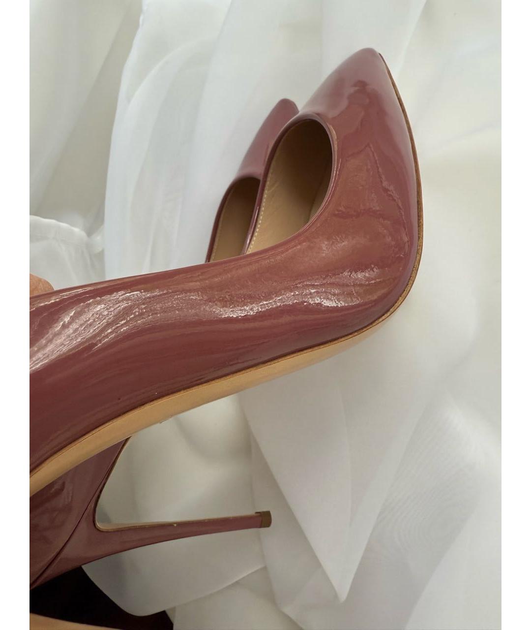 CASADEI Бордовые туфли из лакированной кожи, фото 6