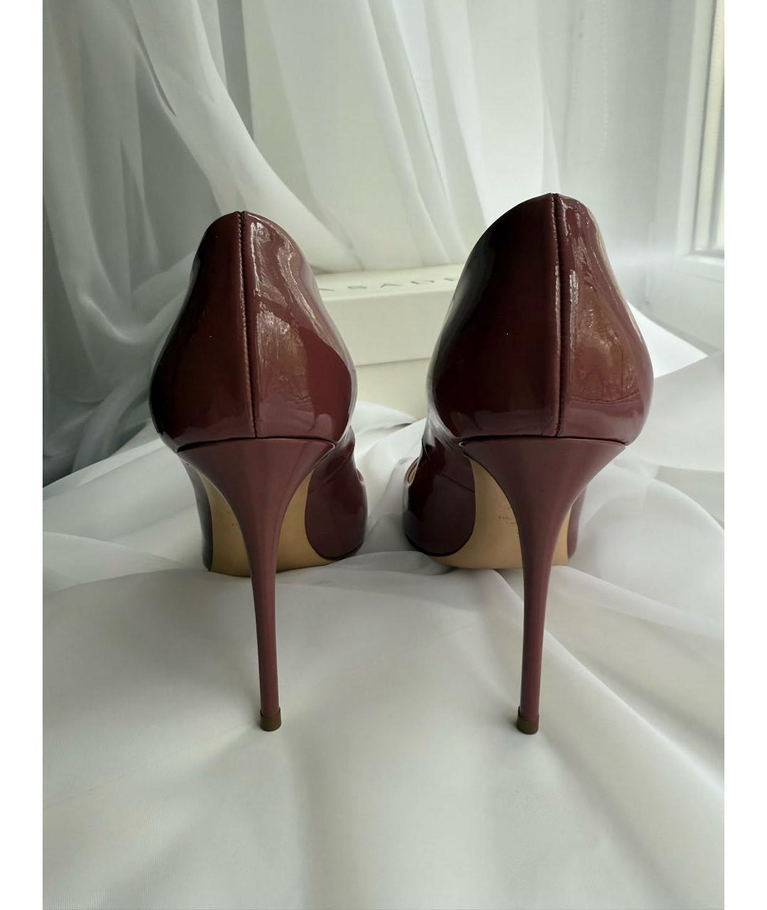 CASADEI Бордовые туфли из лакированной кожи, фото 4