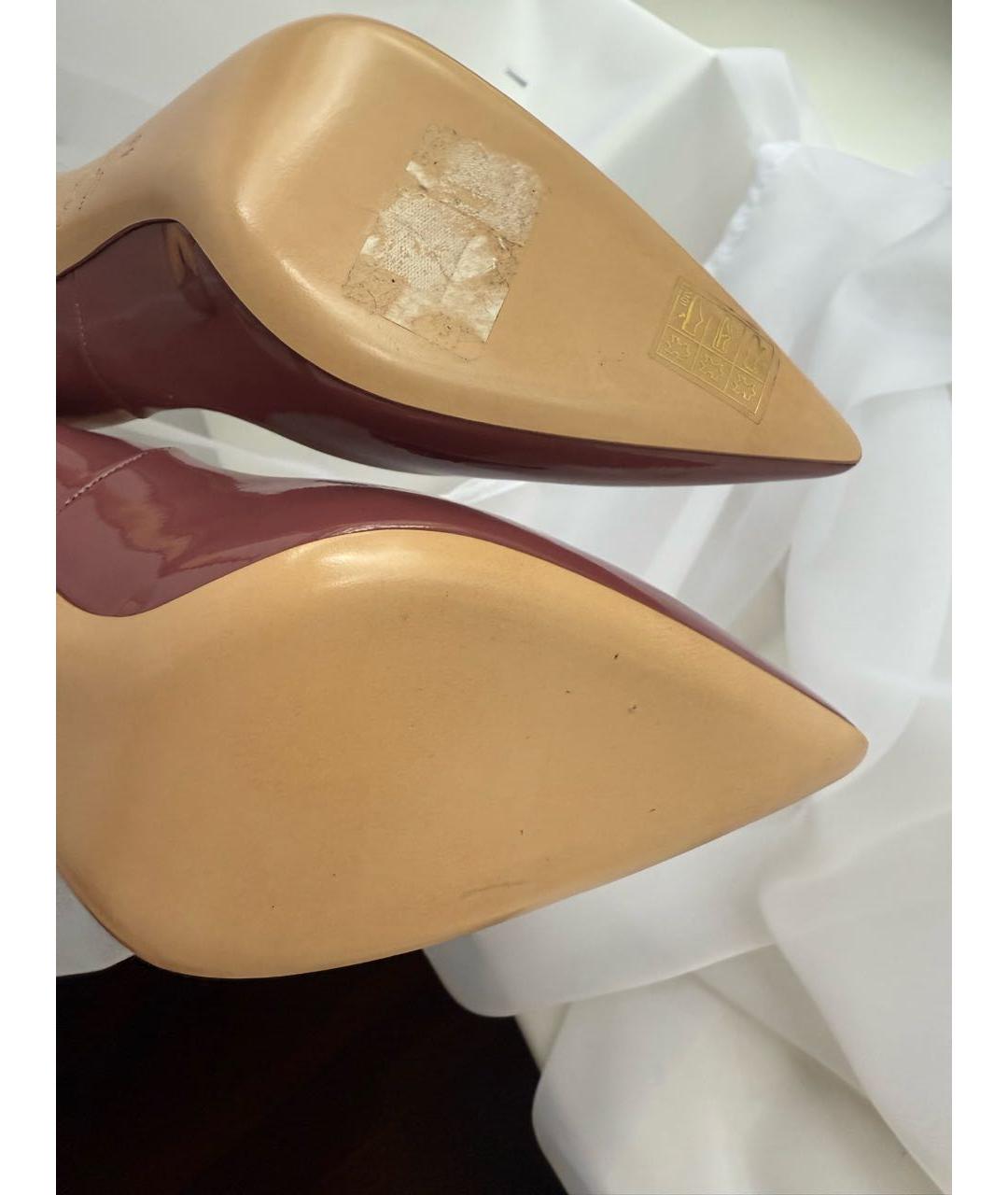 CASADEI Бордовые туфли из лакированной кожи, фото 7