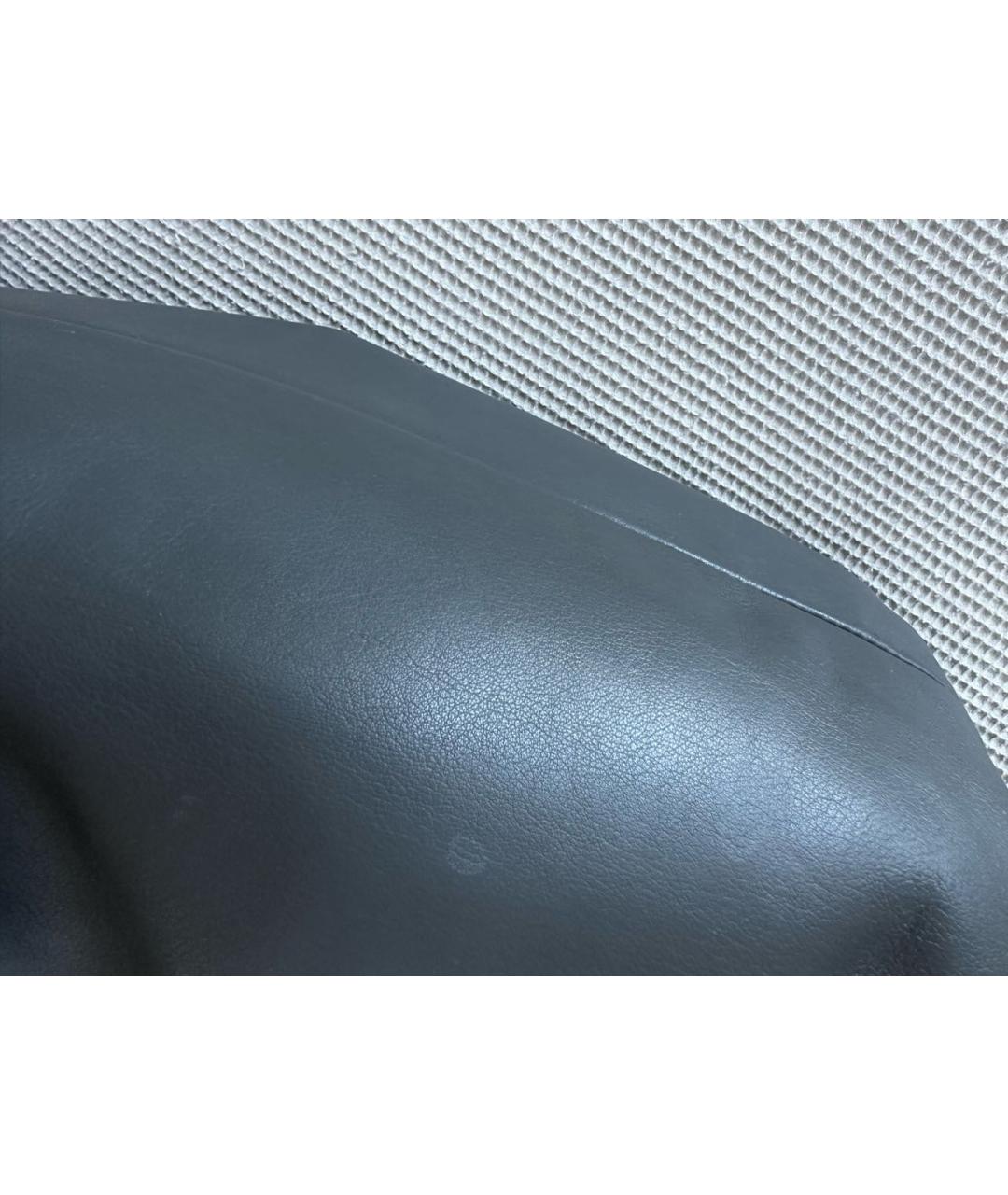 BOTTEGA VENETA Антрацитовая кожаная сумка с короткими ручками, фото 8
