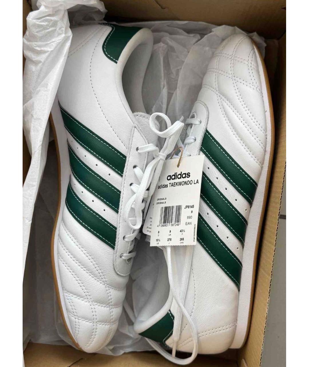 ADIDAS Белые кожаные кроссовки, фото 3