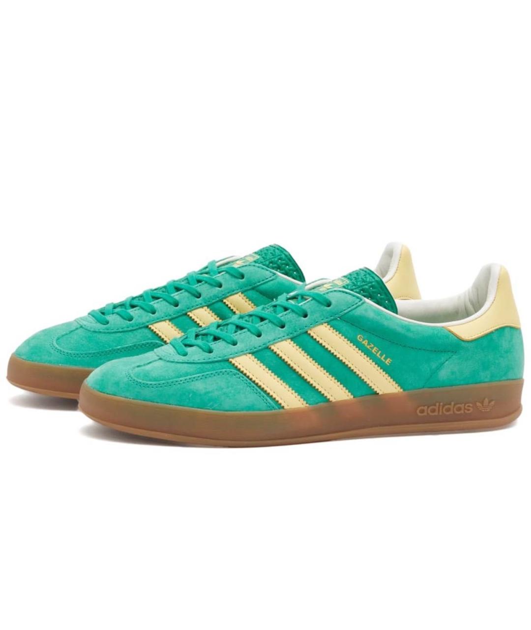 ADIDAS Зеленые замшевые кроссовки, фото 6