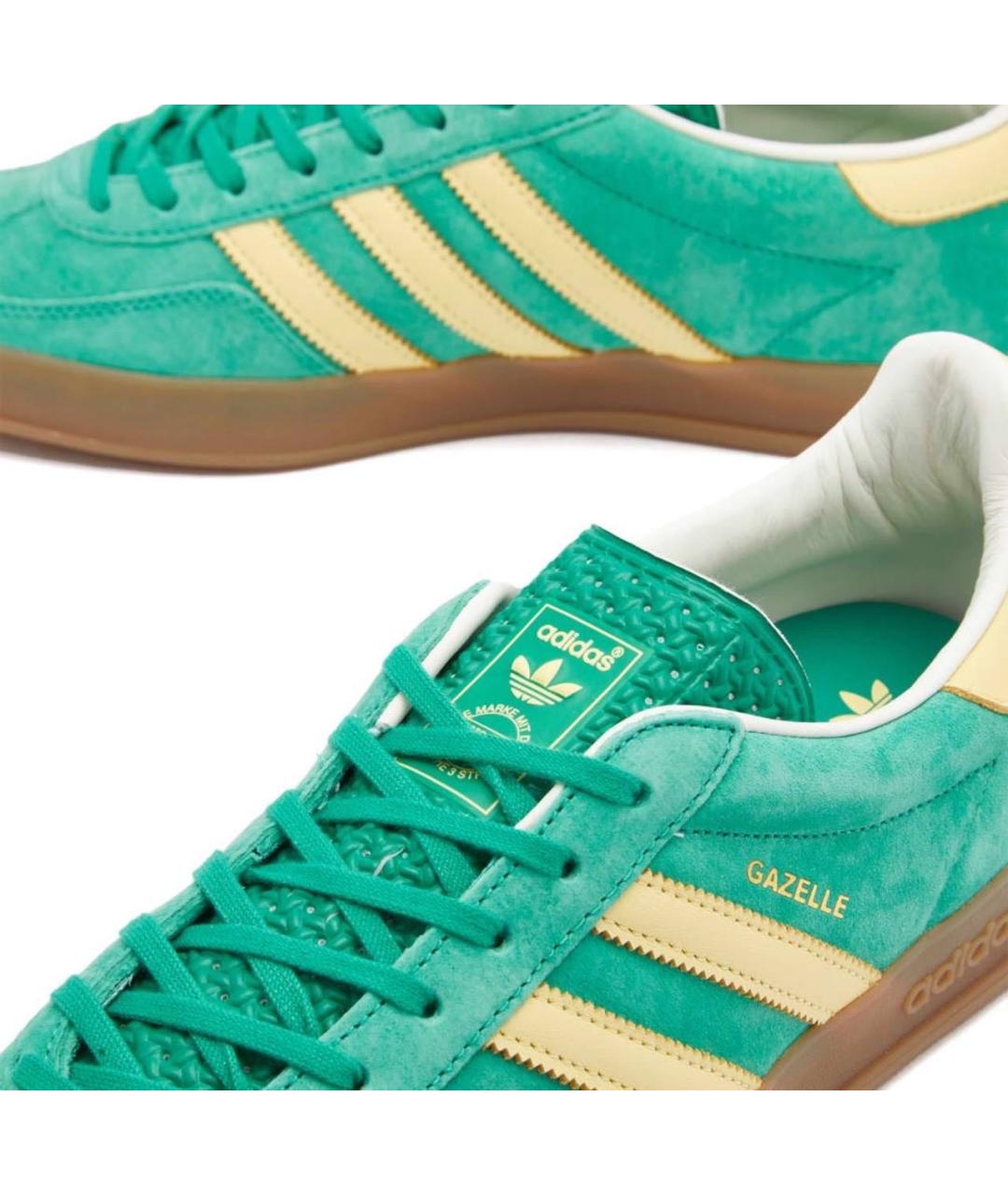 ADIDAS Зеленые замшевые кроссовки, фото 2