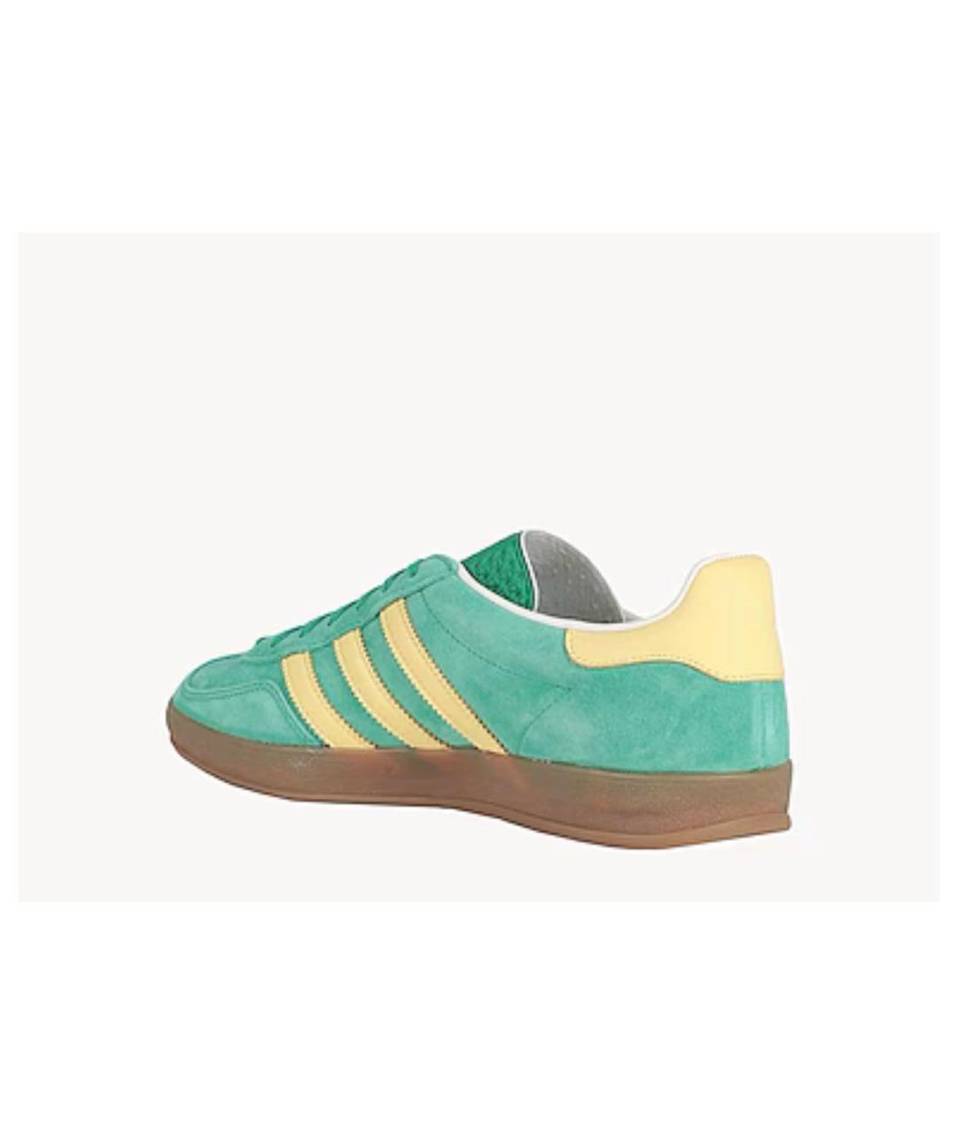 ADIDAS Зеленые замшевые кроссовки, фото 4