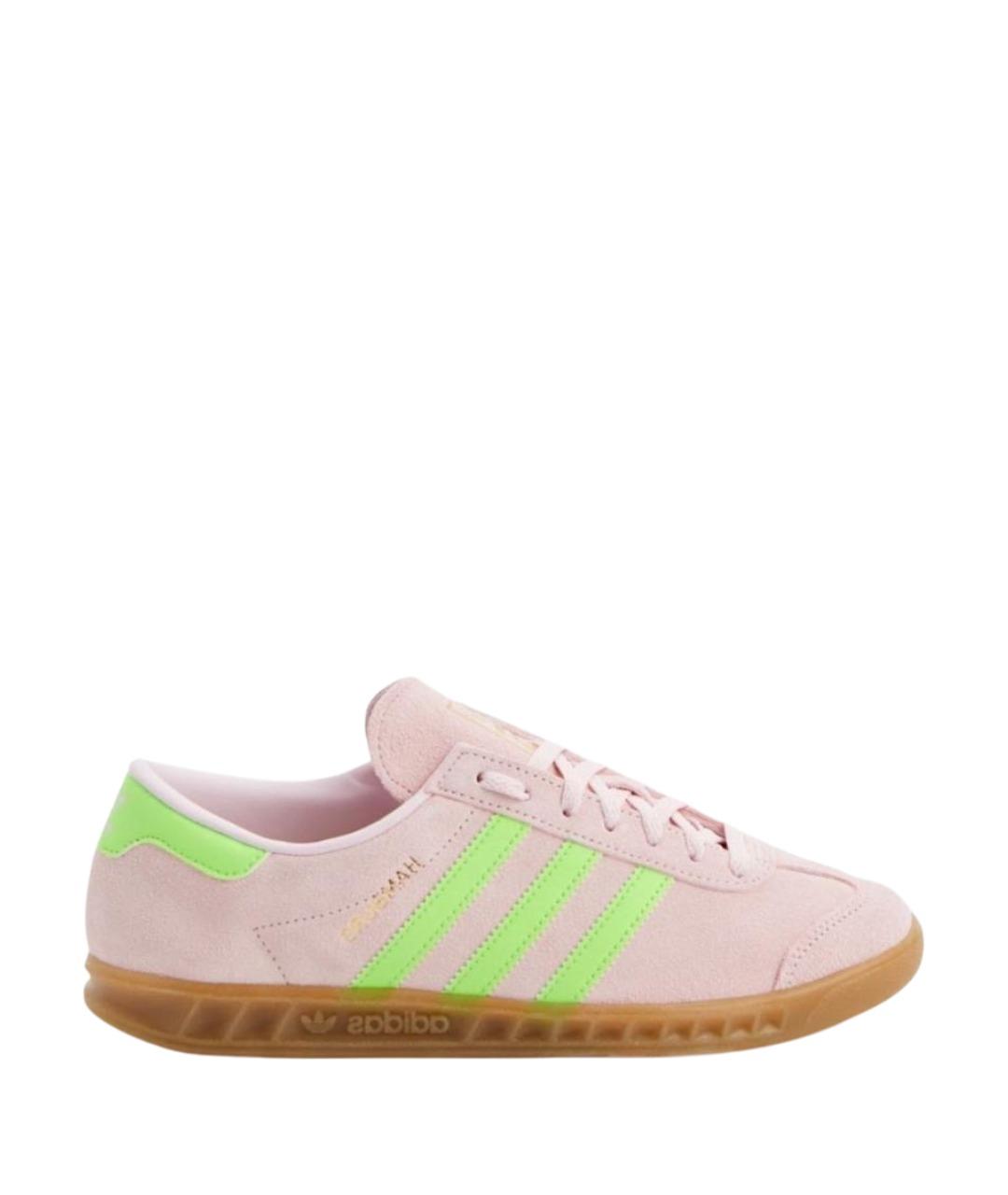 ADIDAS Розовые замшевые кроссовки, фото 1