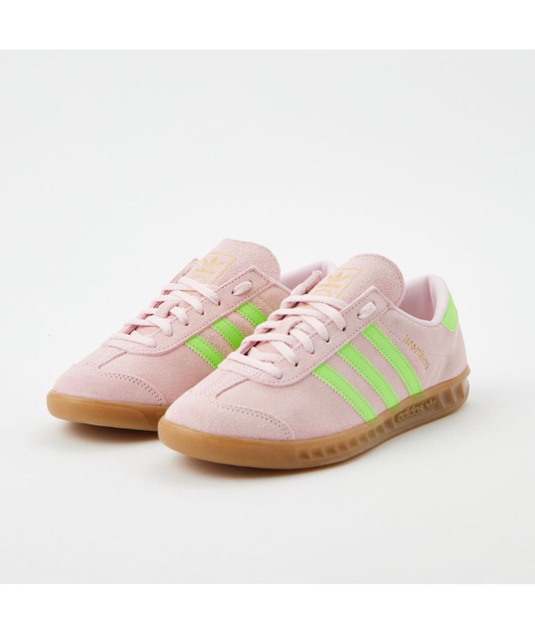 ADIDAS Розовые замшевые кроссовки, фото 5