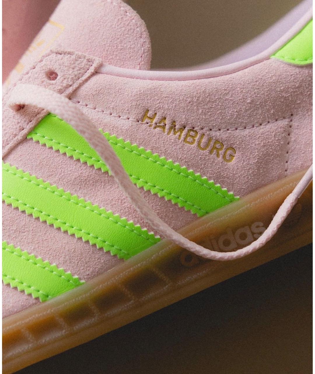 ADIDAS Розовые замшевые кроссовки, фото 4