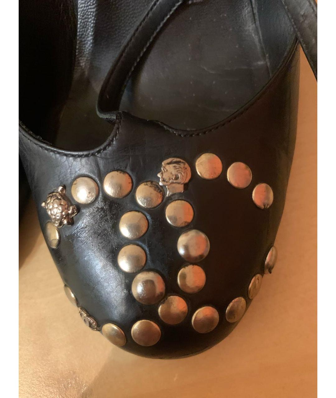 CHANEL Черные кожаные туфли, фото 3