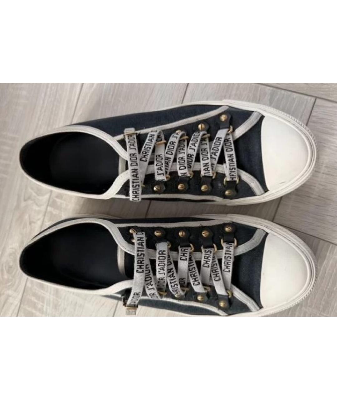 CHRISTIAN DIOR Черные кеды, фото 2