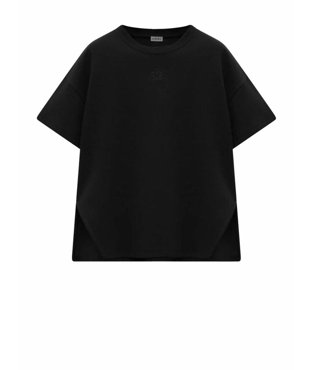 LOEWE Черная хлопковая футболка, фото 1