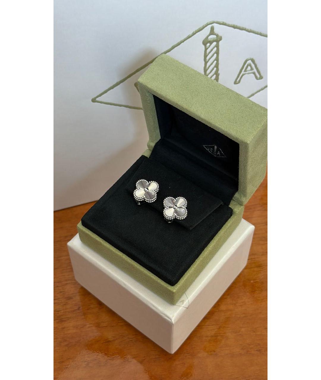 VAN CLEEF & ARPELS Серебряные серьги из белого золота, фото 3