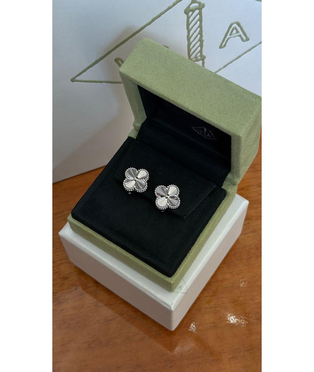 VAN CLEEF & ARPELS Серебряные серьги из белого золота, фото 2