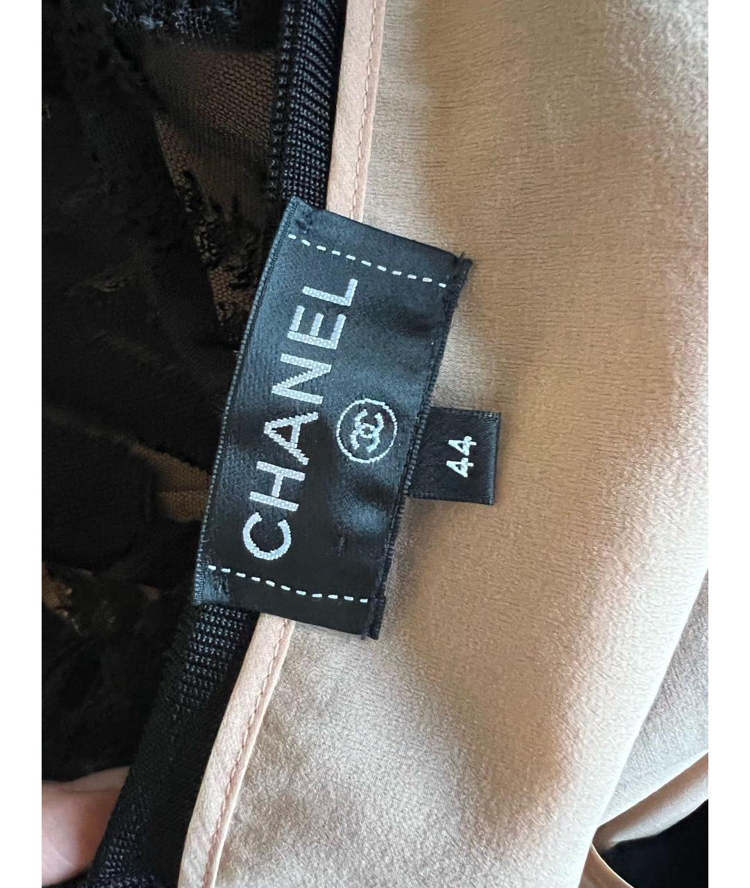 CHANEL Черное шелковое повседневное платье, фото 4