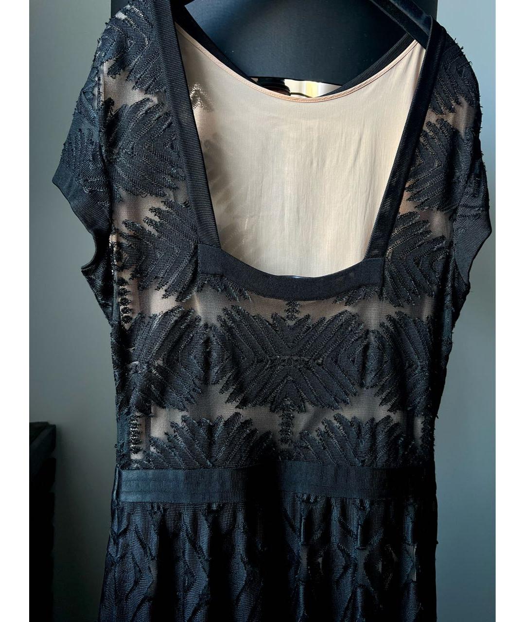 CHANEL Черное шелковое повседневное платье, фото 5