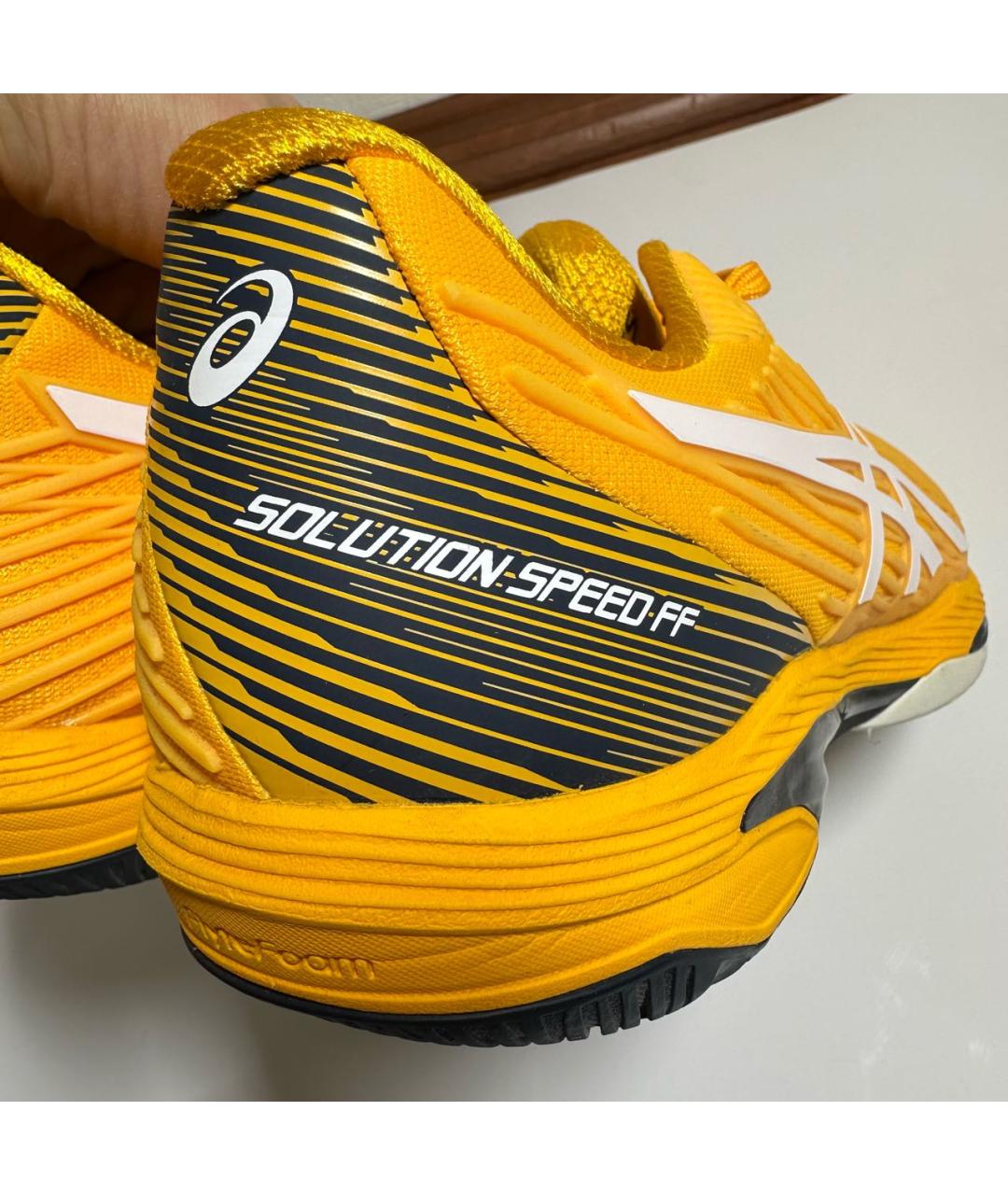 ASICS Оранжевое текстильные низкие кроссовки / кеды, фото 8