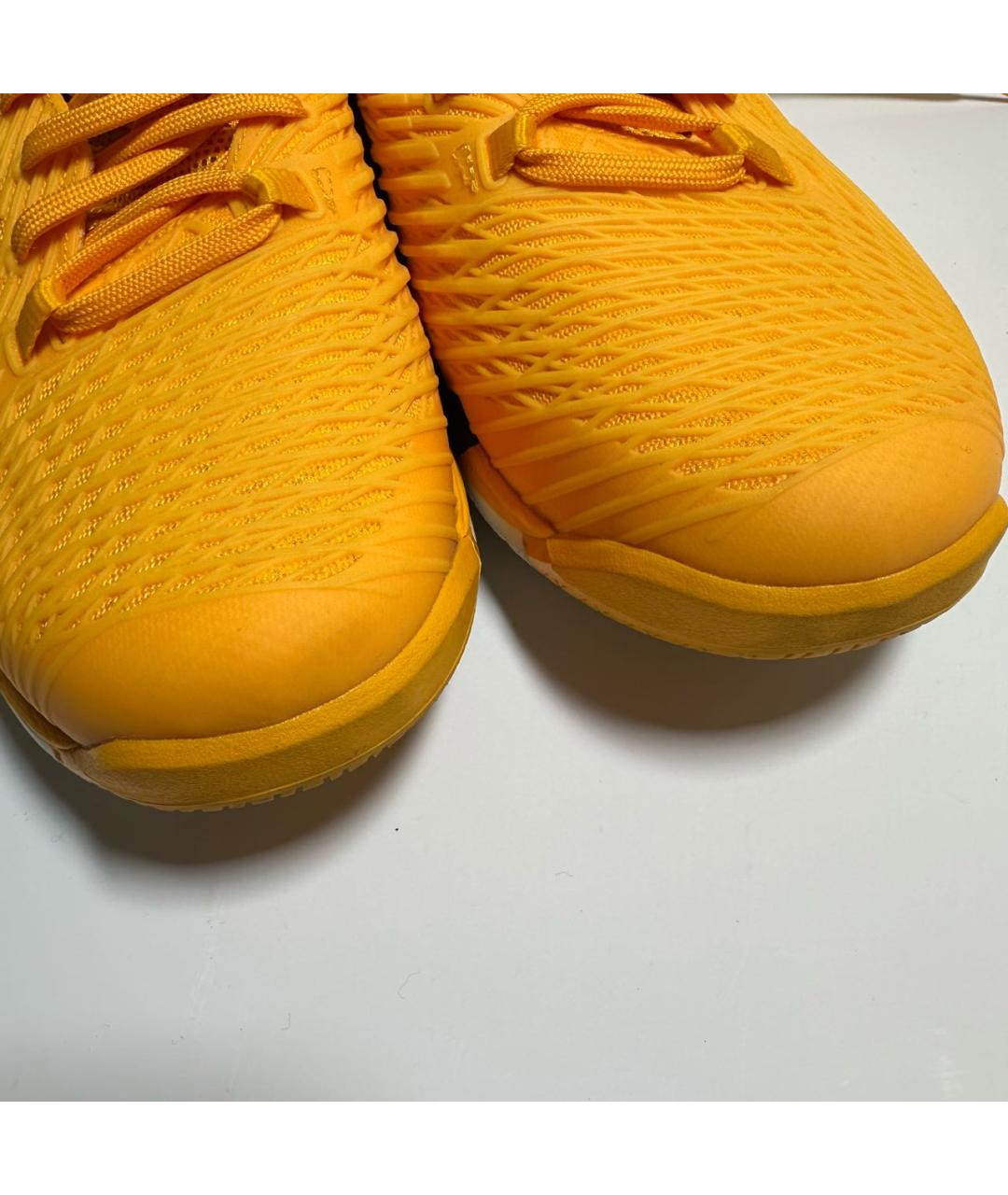 ASICS Оранжевое текстильные низкие кроссовки / кеды, фото 7