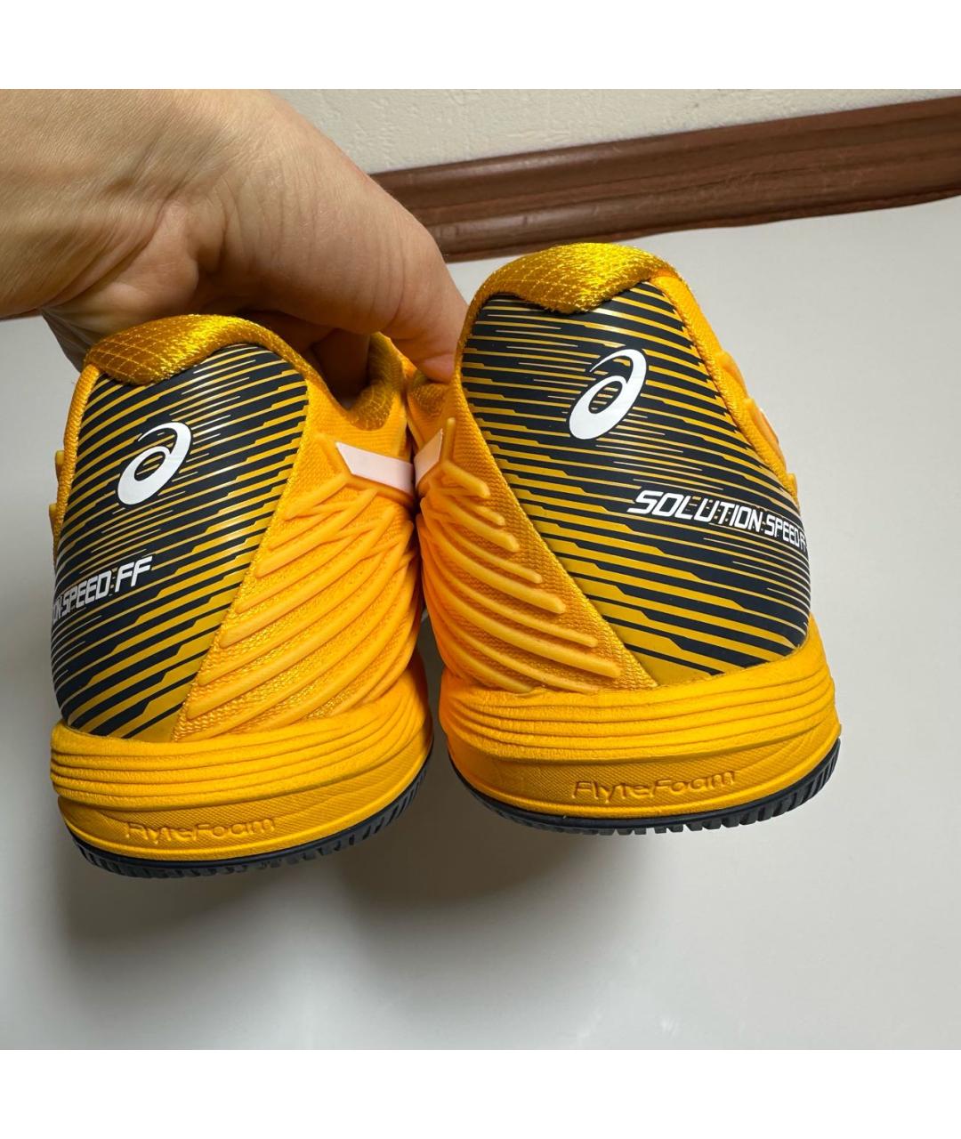 ASICS Оранжевое текстильные низкие кроссовки / кеды, фото 4