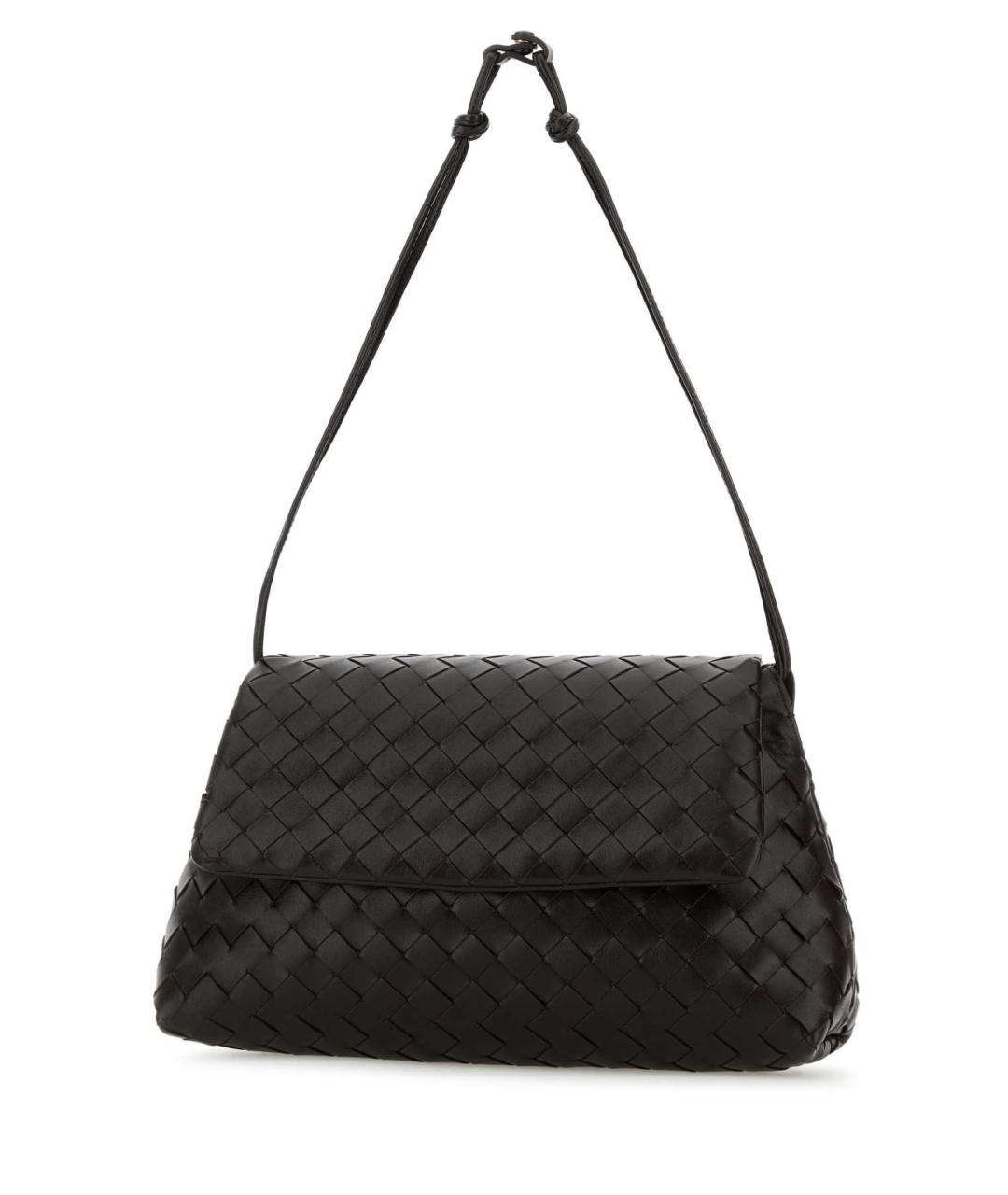 BOTTEGA VENETA Коричневая кожаная сумка через плечо, фото 2