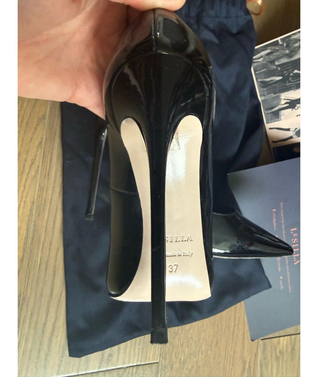 LE SILLA Черные туфли из лакированной кожи, фото 4