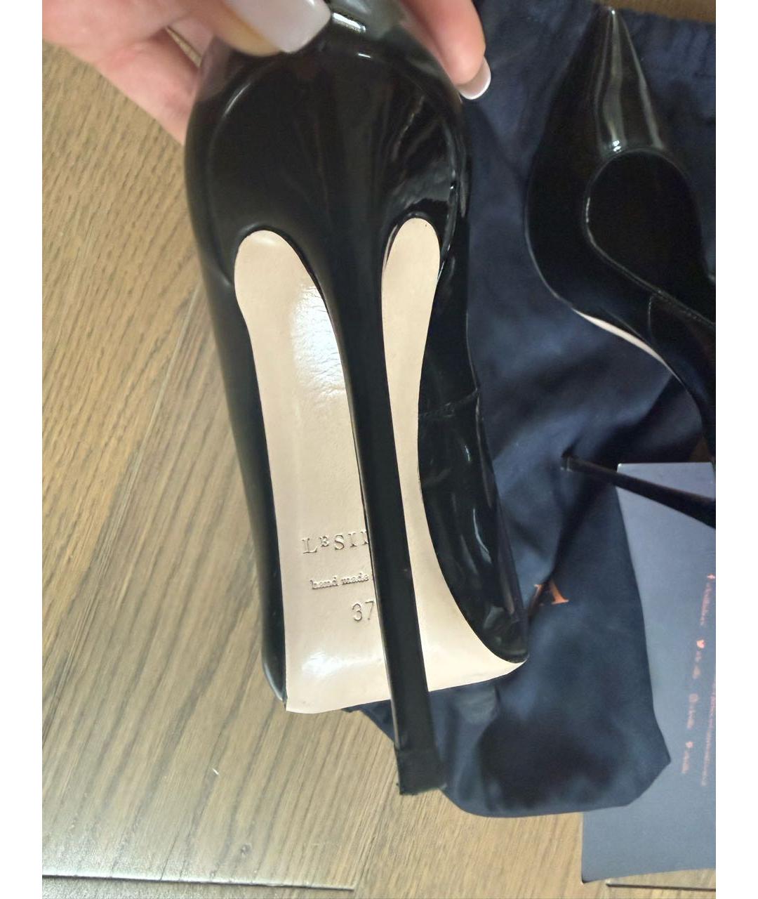 LE SILLA Черные туфли из лакированной кожи, фото 3