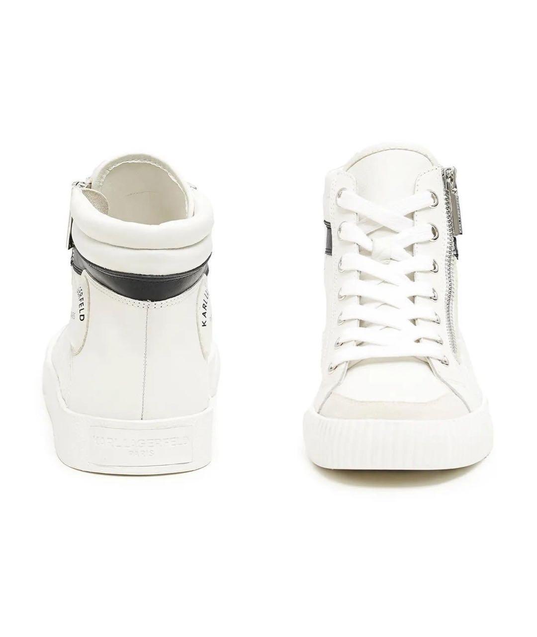 KARL LAGERFELD Белые кожаные кроссовки, фото 3
