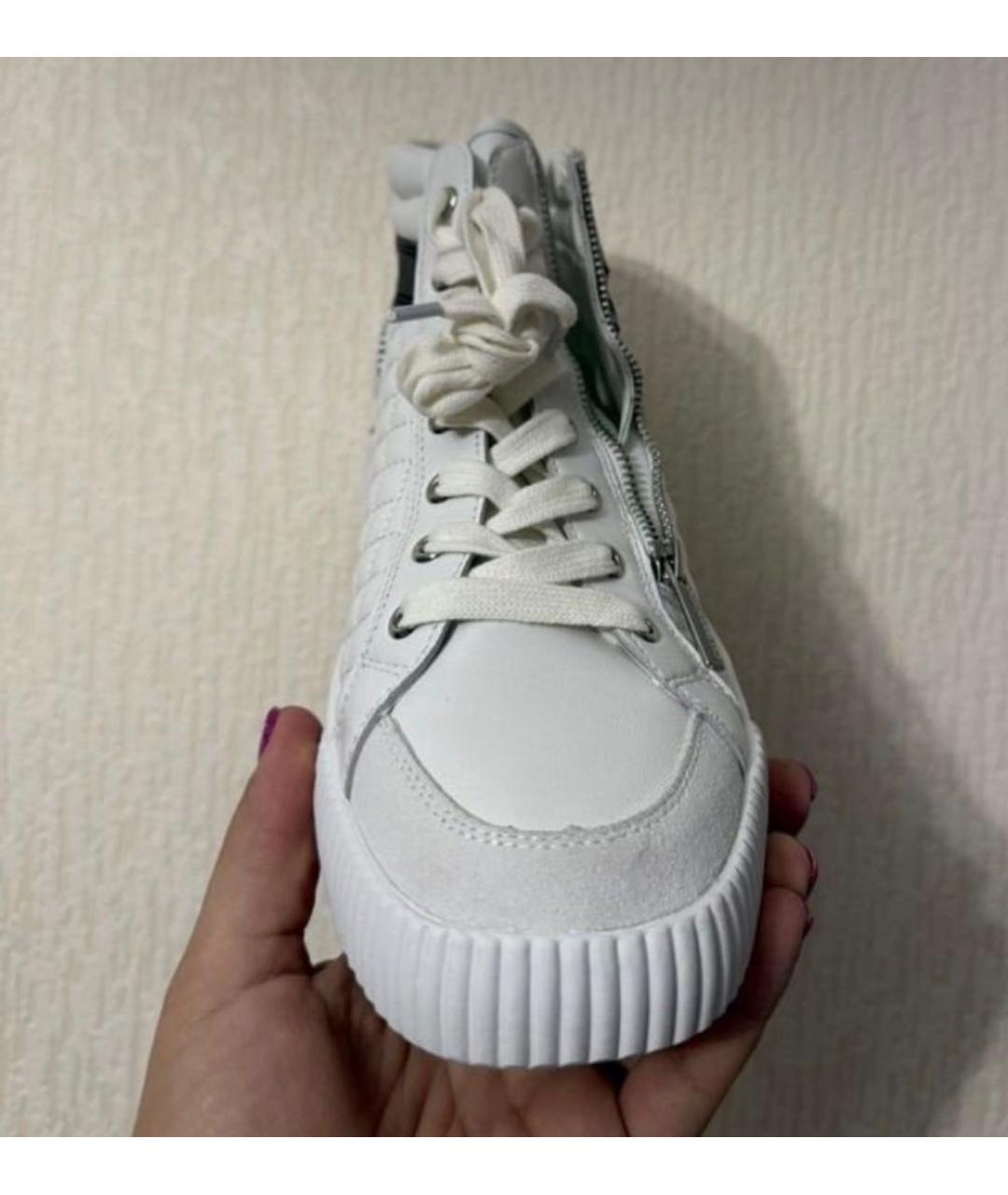KARL LAGERFELD Белые кожаные кроссовки, фото 8