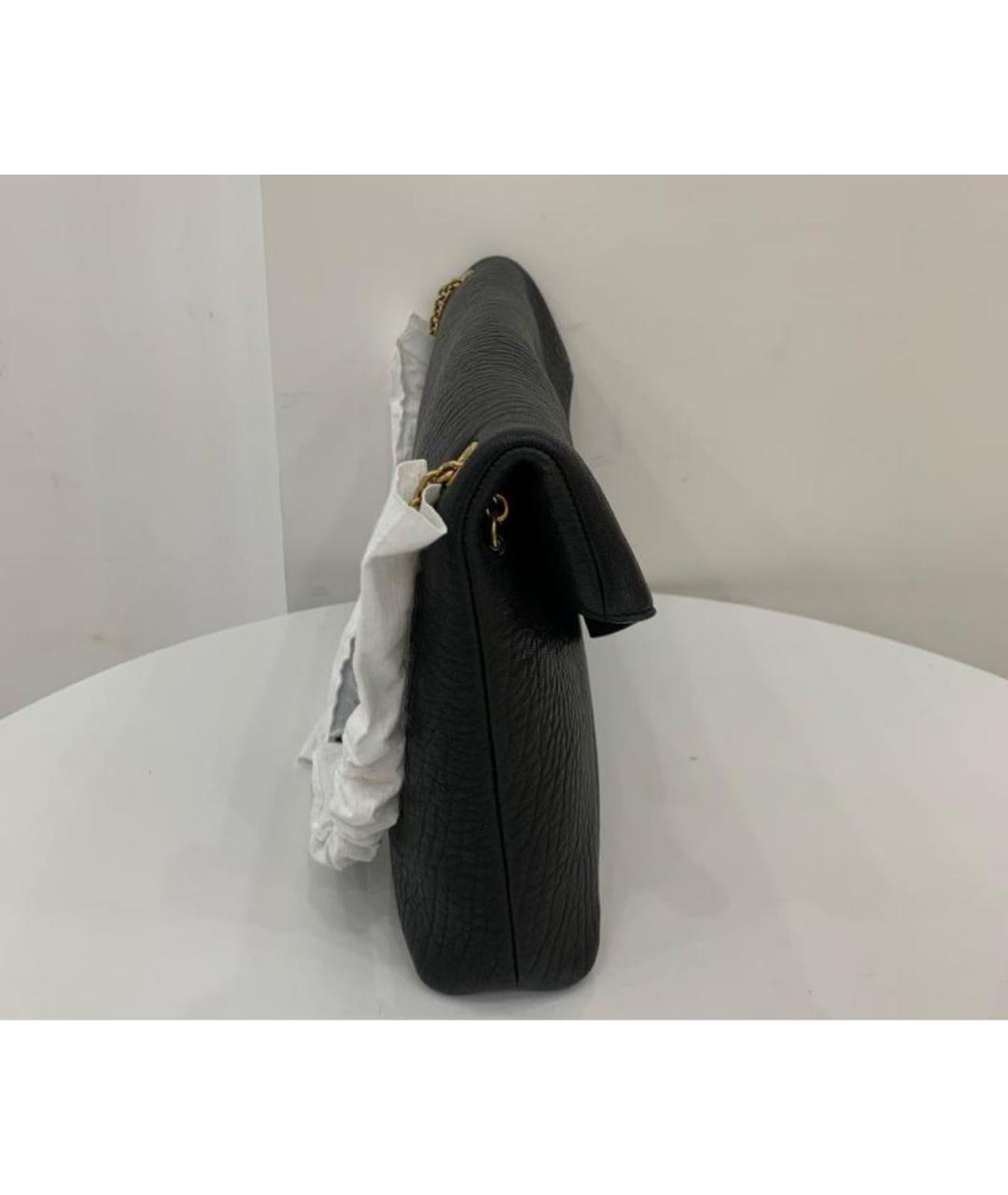 SAINT LAURENT Черная кожаная сумка через плечо, фото 6