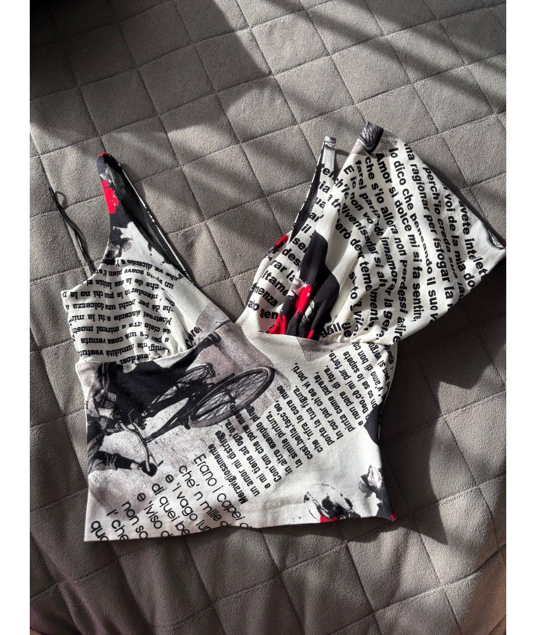 Mariella Burani Мульти хлопко-эластановая майка, фото 8