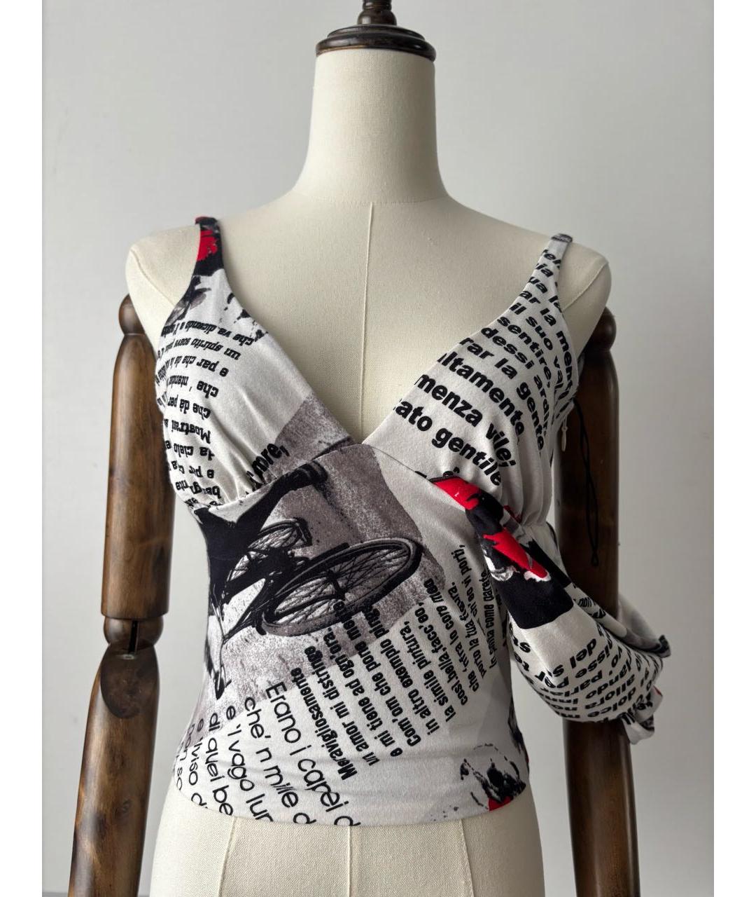 Mariella Burani Мульти хлопко-эластановая майка, фото 3