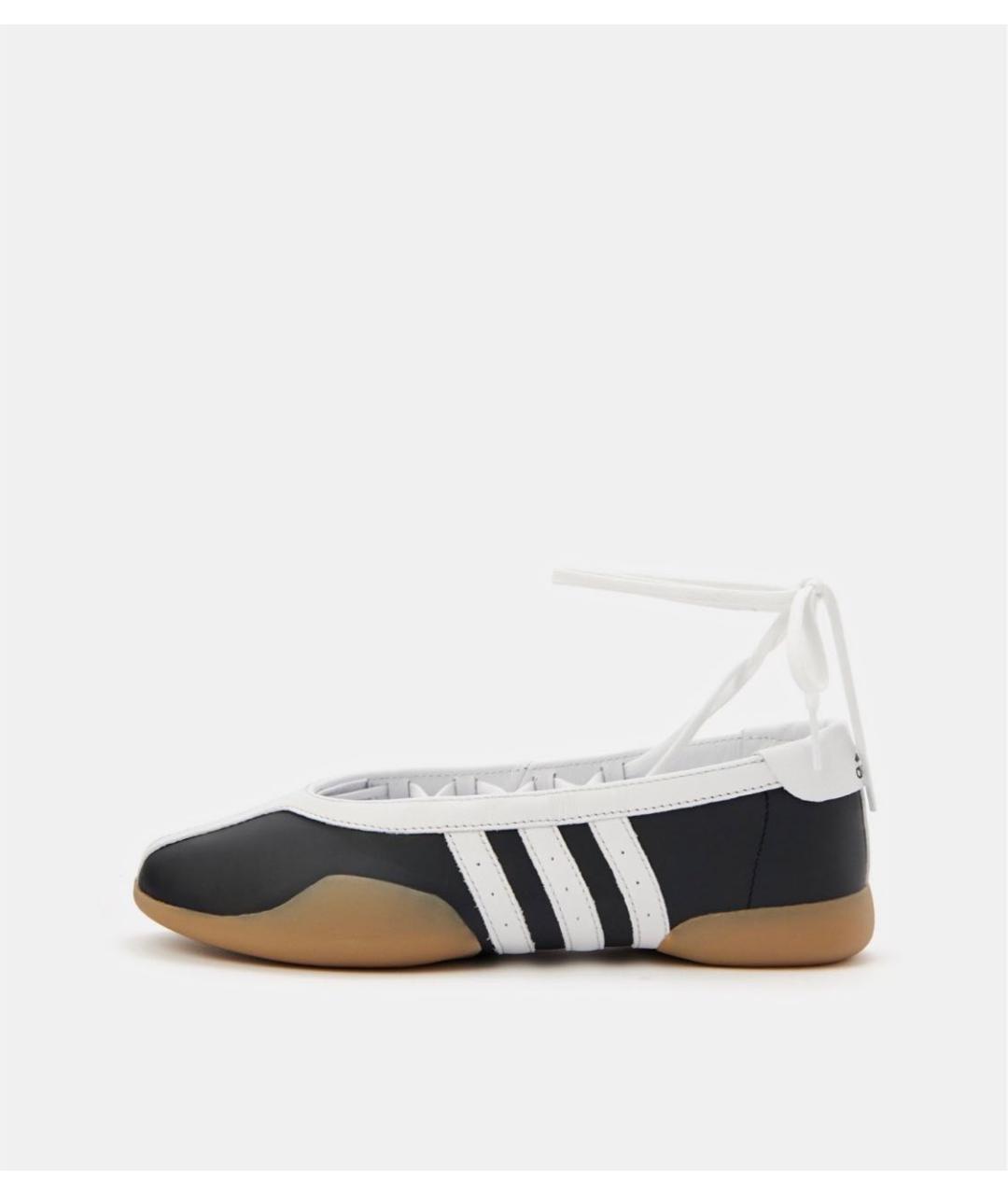 ADIDAS Черные кожаные балетки, фото 5