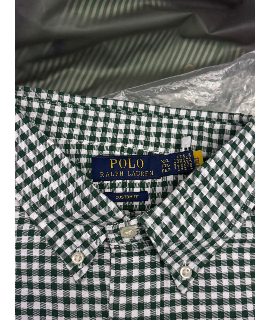 POLO RALPH LAUREN Зеленая классическая рубашка, фото 3