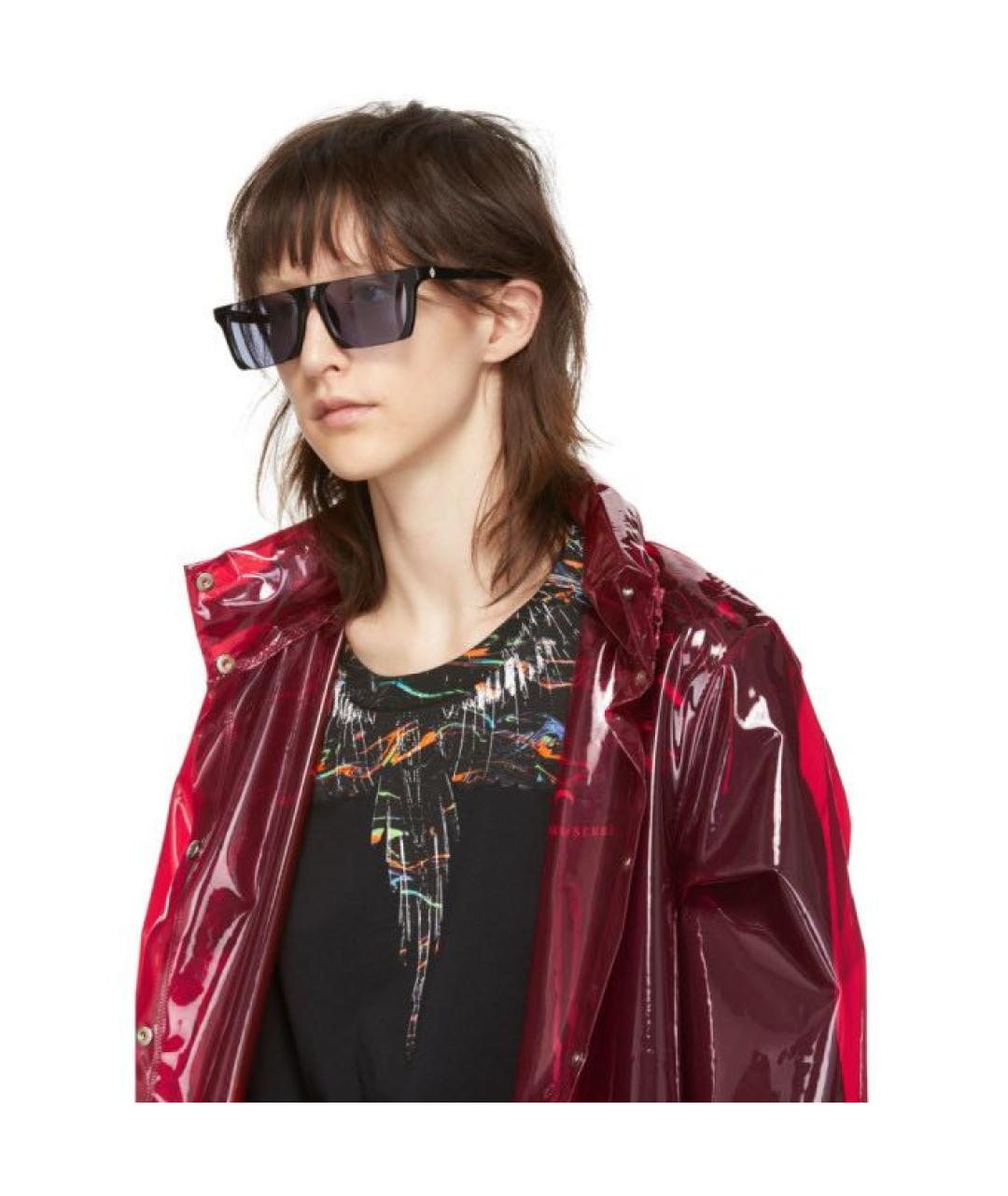 MARCELO BURLON Коричневые пластиковые солнцезащитные очки, фото 8