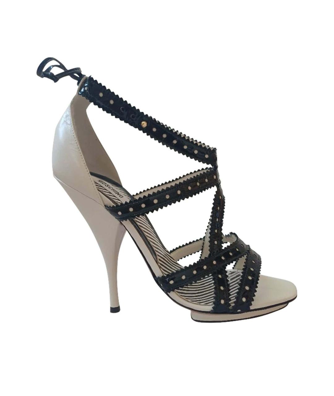 MOSCHINO Мульти кожаные босоножки, фото 1