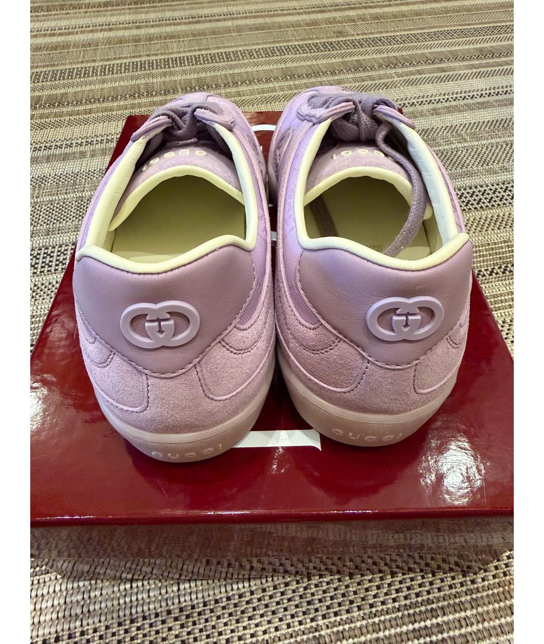 GUCCI Фиолетовые кеды, фото 4