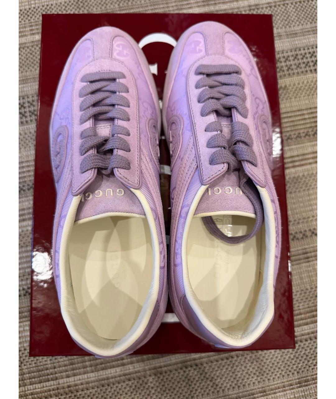 GUCCI Фиолетовые кеды, фото 3