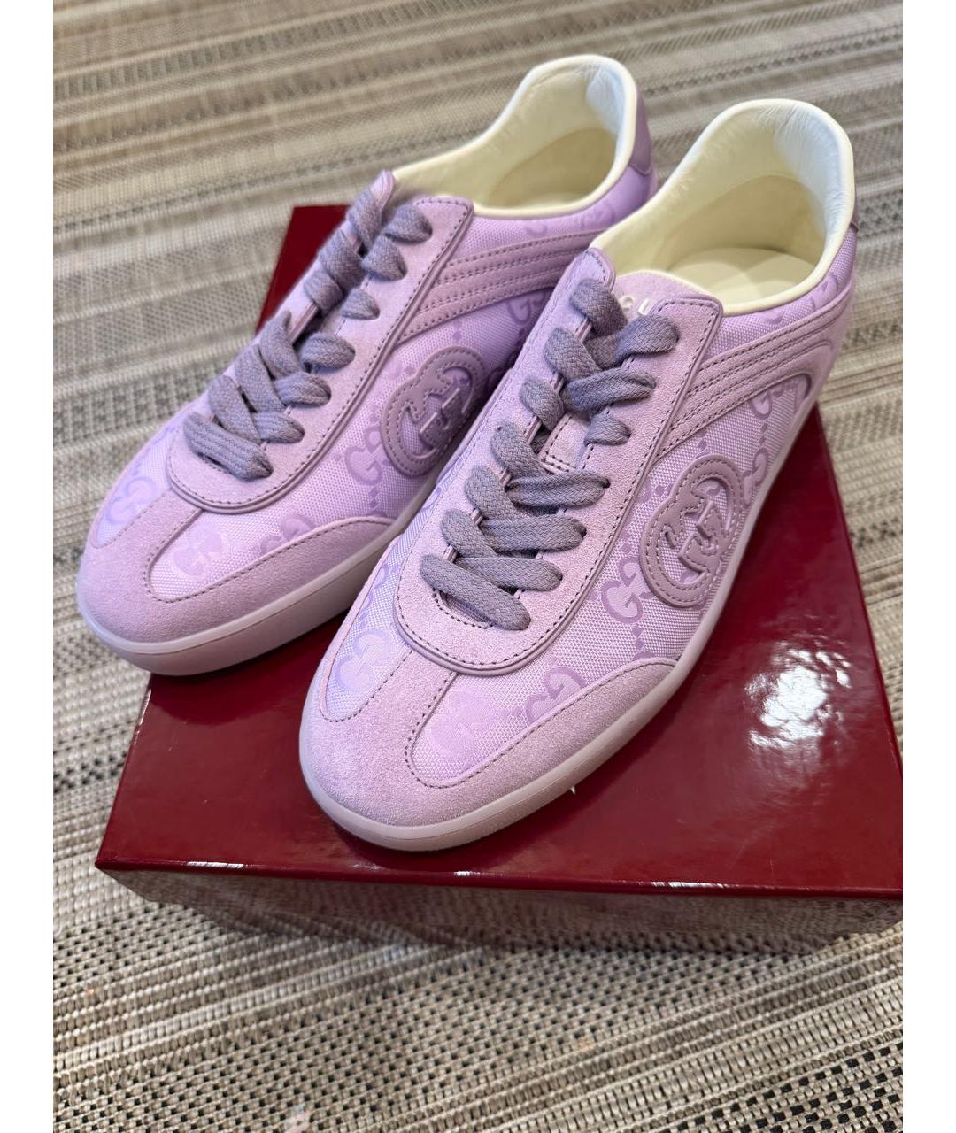 GUCCI Фиолетовые кеды, фото 6