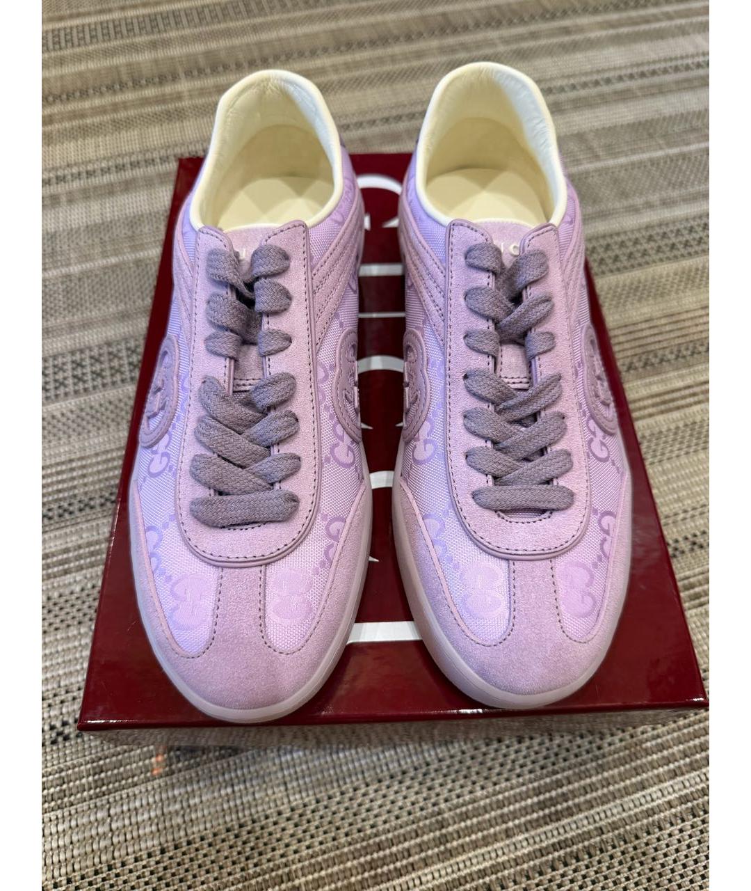 GUCCI Фиолетовые кеды, фото 2