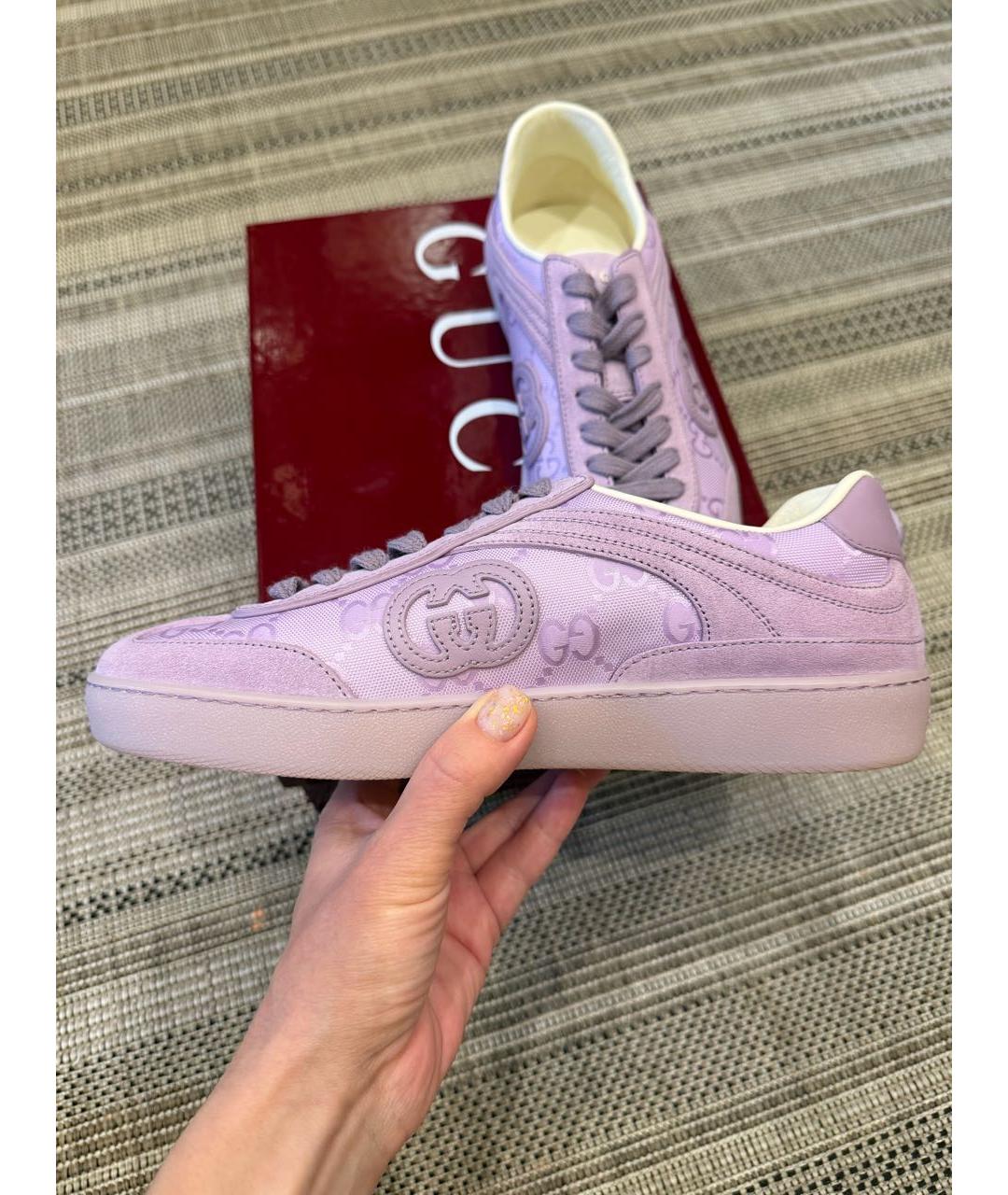 GUCCI Фиолетовые кеды, фото 5