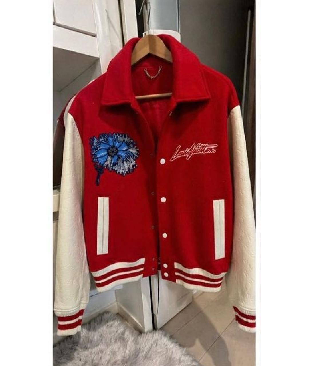 LOUIS VUITTON Красная шерстяная куртка, фото 2