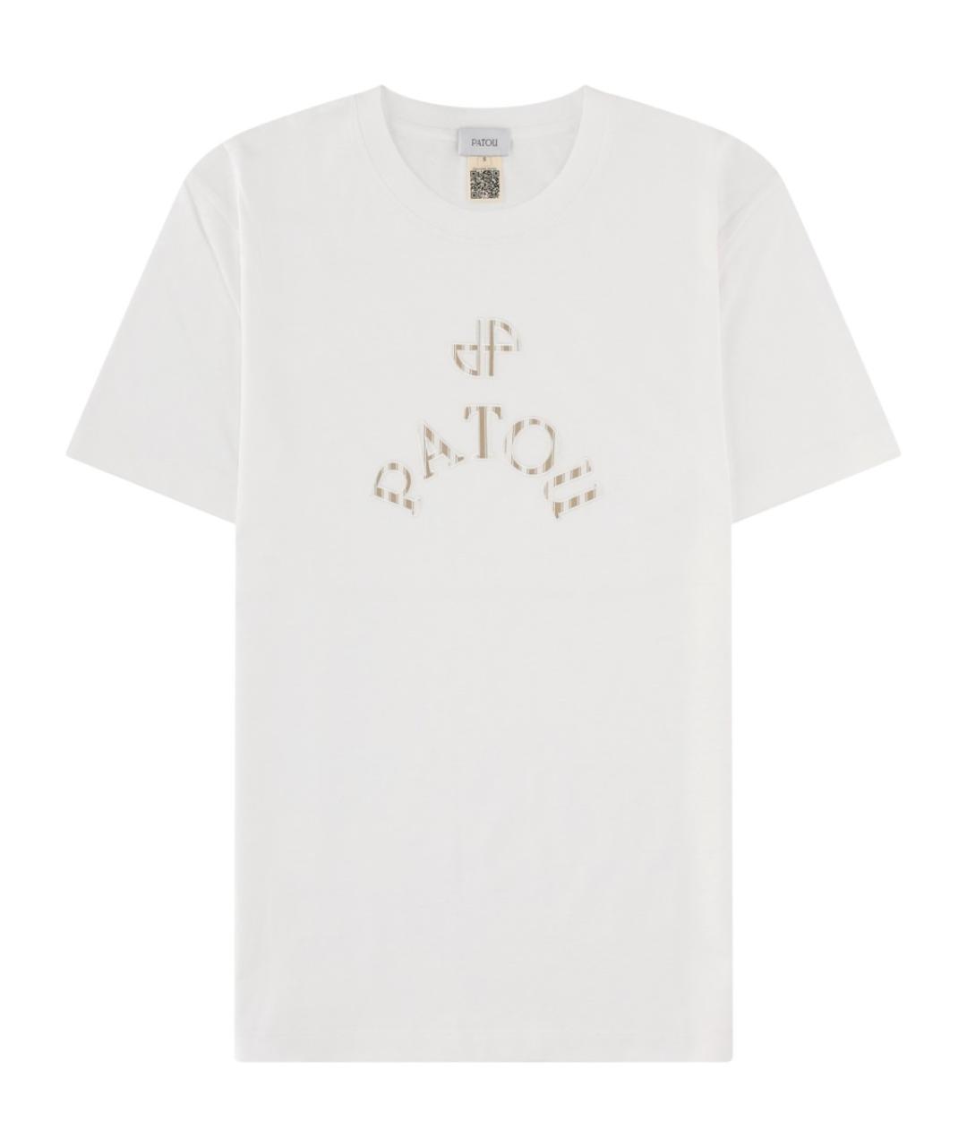 PATOU Белая хлопковая футболка, фото 1