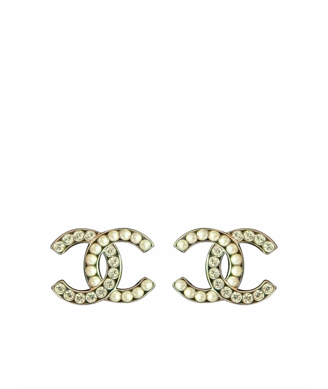 CHANEL Серебряные серьги, фото 1
