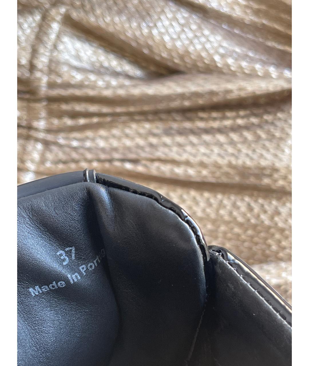 KENZO Черные ботинки из лакированной кожи, фото 9