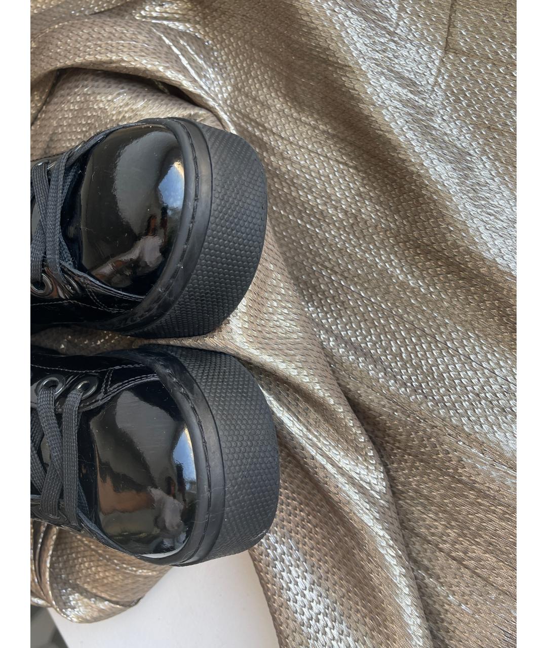 KENZO Черные ботинки из лакированной кожи, фото 8